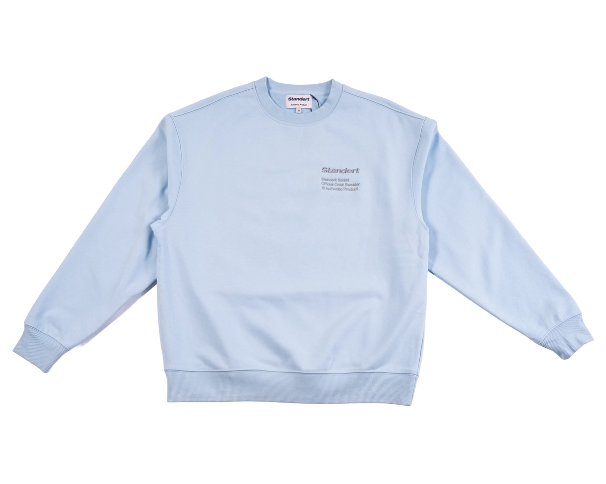 Standert Crewneck Sweater | Light Blue | Crew Logo