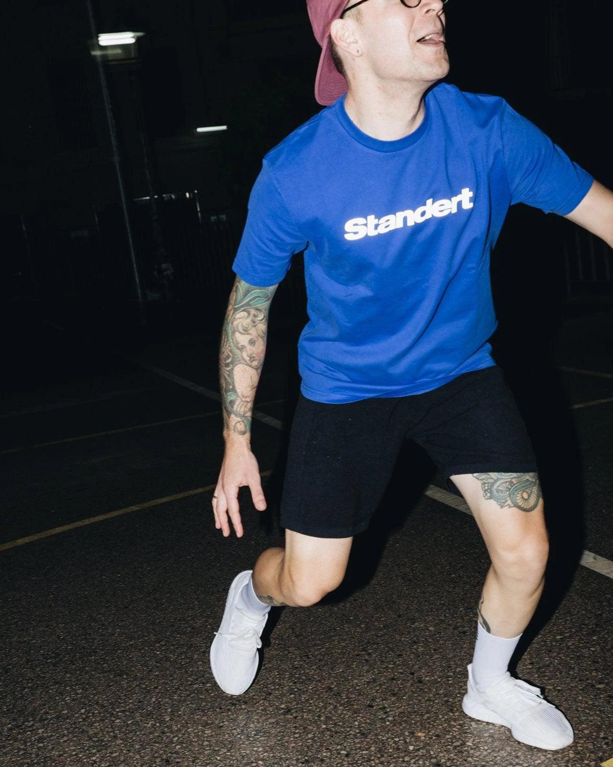 T-Shirt Standert Premium Performance Blue Casual Cycling cover