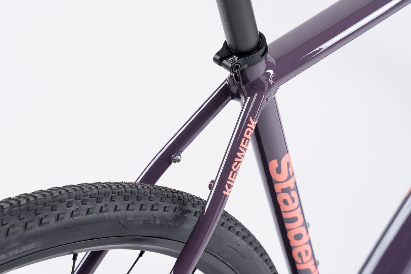 This bike must have big feet, because it's certainly got big shoes.