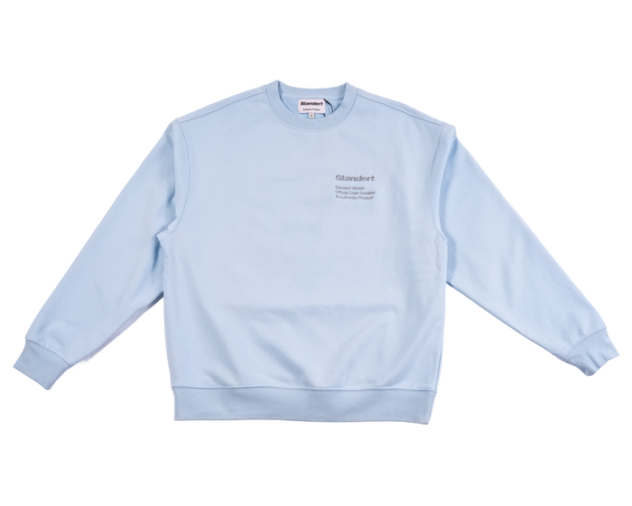 Standert Crewneck Sweater | Light Blue | Crew Logo