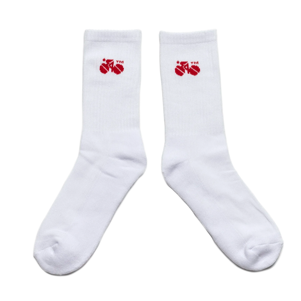 Standert Sock Merch White Bike Logo MY 25